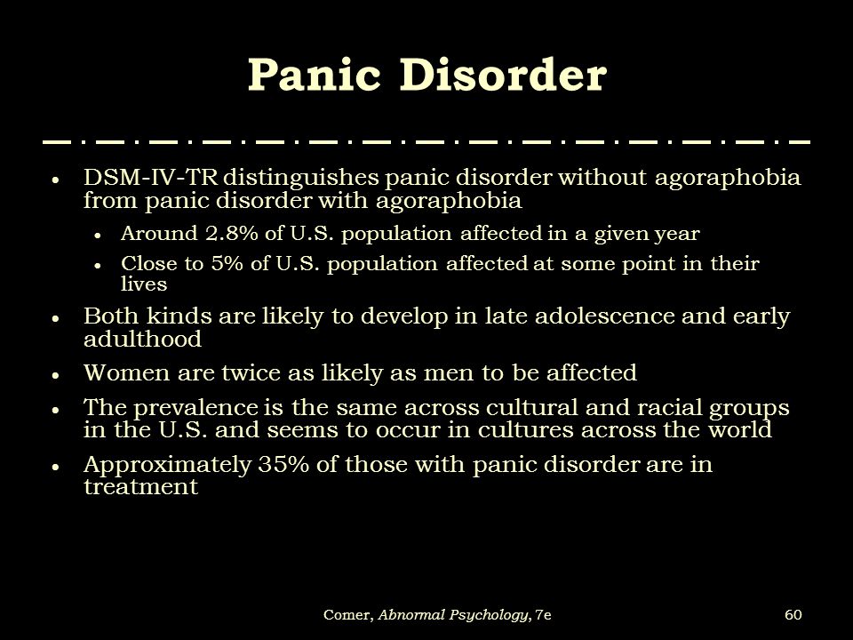 Panic disorder with agoraphobia psychology essay